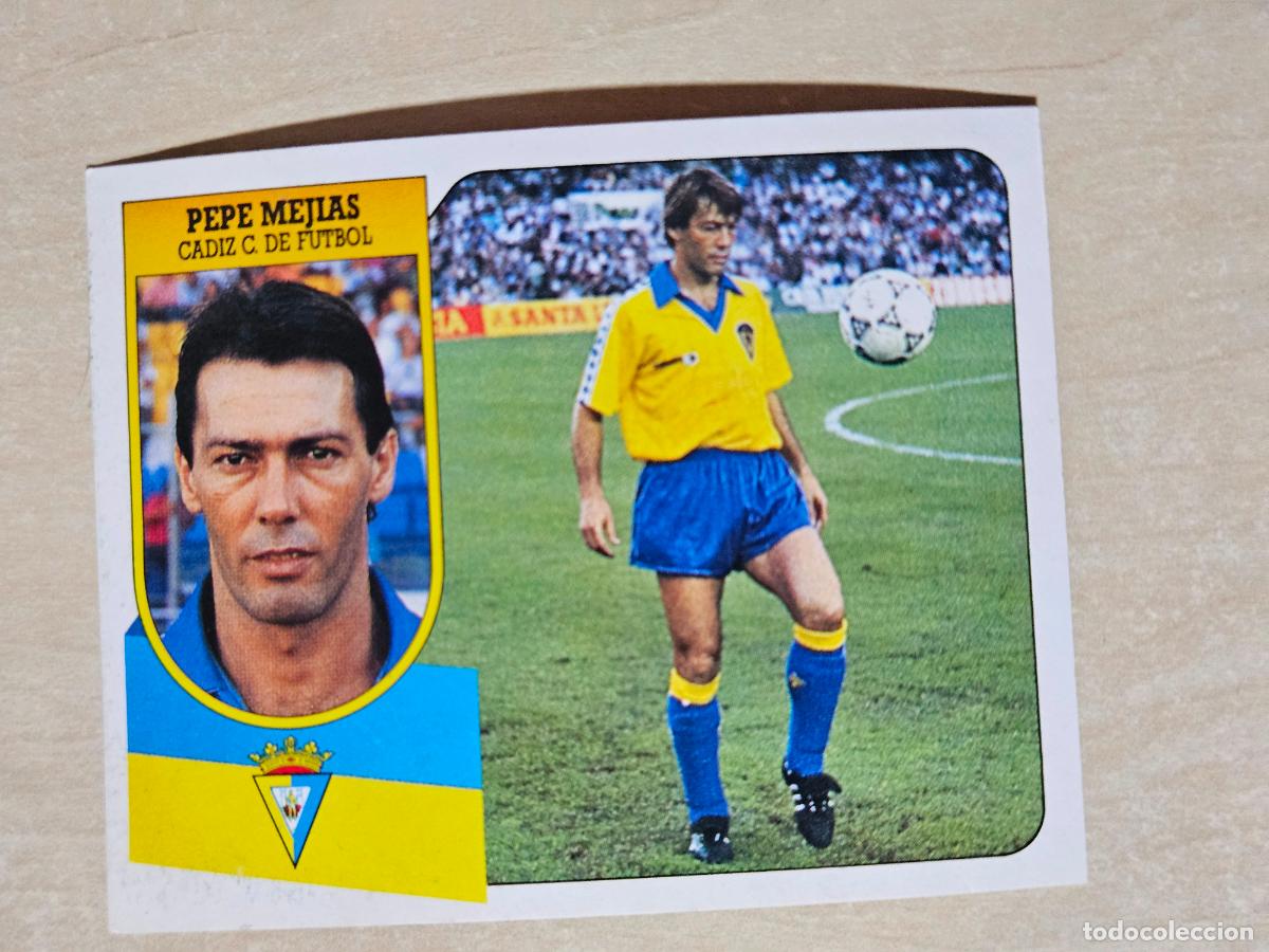 Cromos de Futebol: ESTE 91 92 - PEPE MEJIAS - CADIZ - CROMO RECUPERADO
