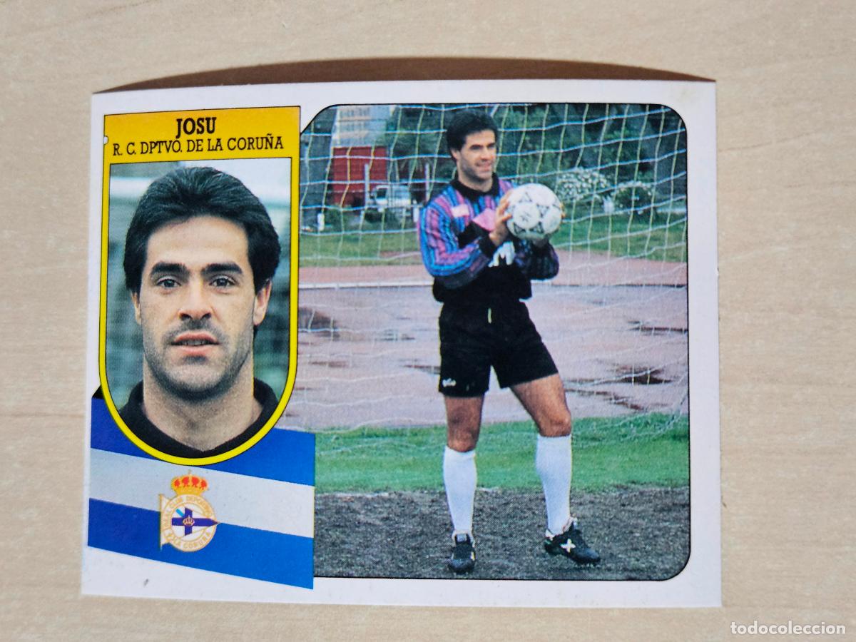 Fu&szlig;ball-Sticker: ESTE 91 92 - JOSU - DEPORTIVO DE LA CORU&Ntilde;A - CROMO RECUPERADO