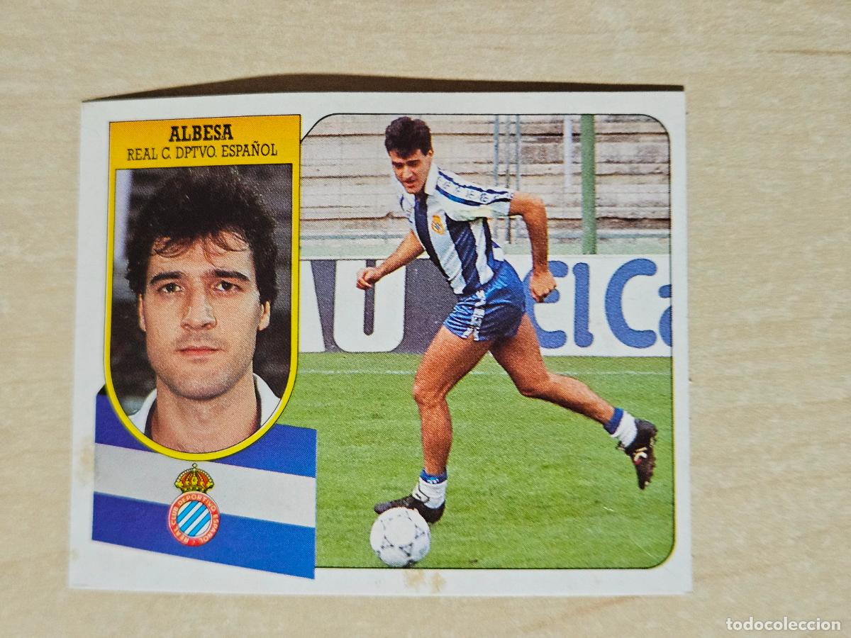Cromos de f&uacute;tbol: ESTE 91 92 - ALBESA - ESPA&Ntilde;OL - CROMO RECUPERADO
