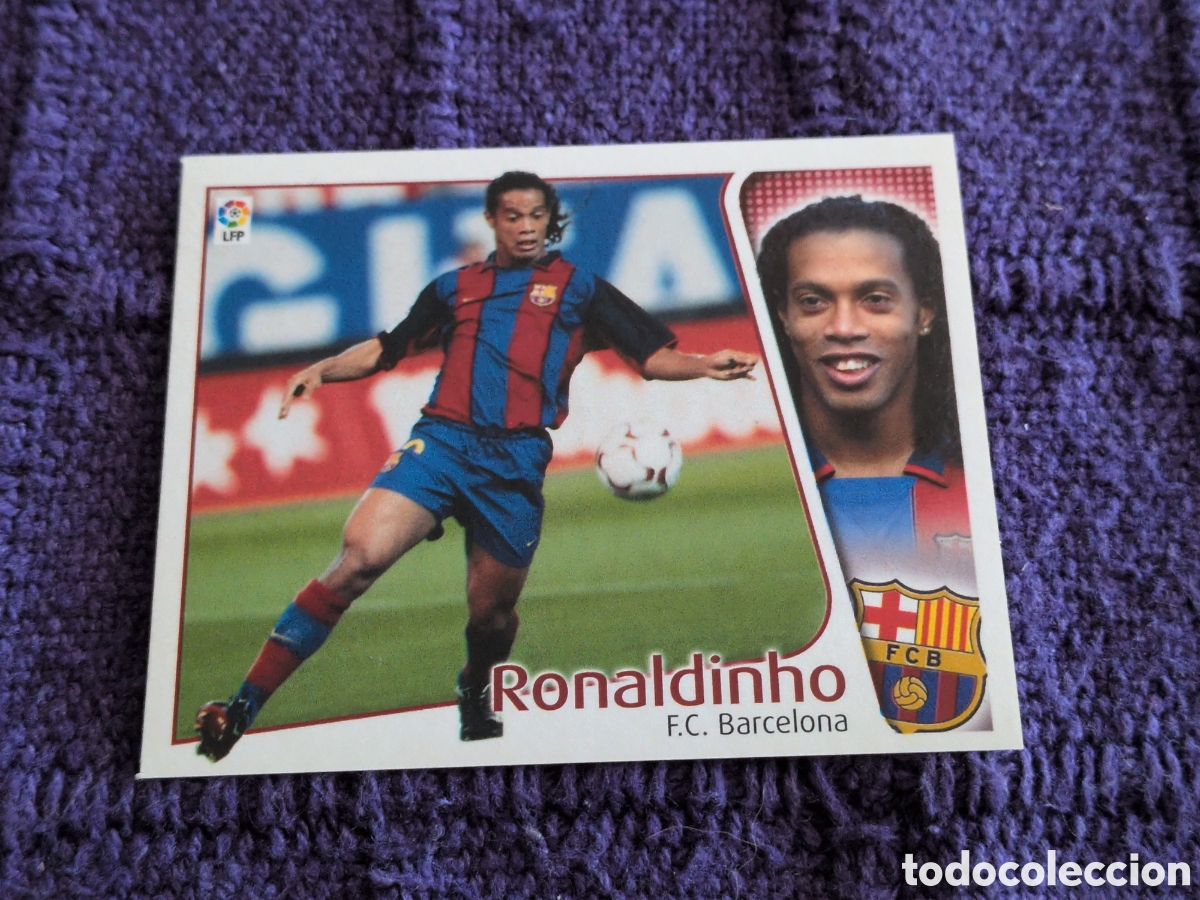 Cartes &agrave; collectionner de Football: 2004 2005 04 05 CROMO NUNCA PEGADO EN BUEN ESTADO BARCELONA RONALDINHO