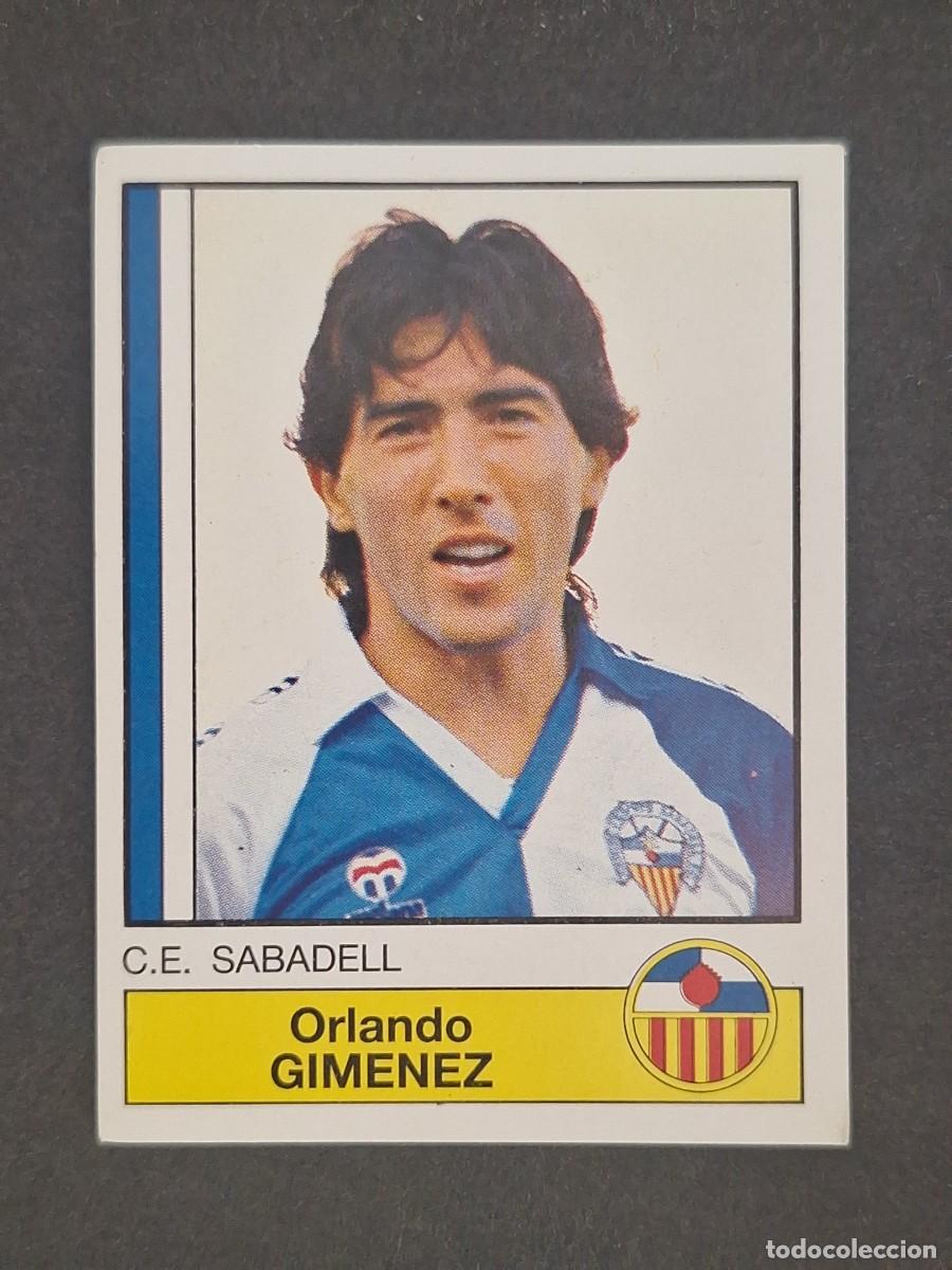 Cromos de f&uacute;tbol: L1 GIMENEZ C. E. SABADELL 224 PANINI FUTBOL 87 86 87 NUNCA PEGADO SIN PEGAR