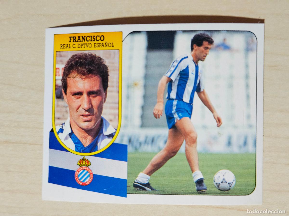Cromos de f&uacute;tbol: ESTE 91 92 - FRANCISCO - ESPA&Ntilde;OL - CROMO RECUPERADO