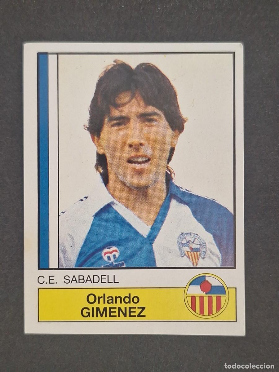 Cromos de f&uacute;tbol: L1 GIMENEZ C. E. SABADELL 224 PANINI FUTBOL 87 86 87 NUNCA PEGADO SIN PEGAR