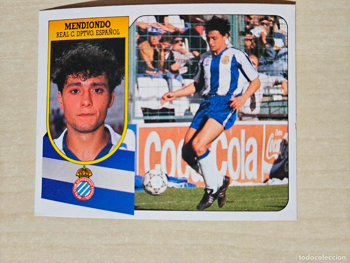 Cromos de f&uacute;tbol: ESTE 91 92 - MENDIONDO - ESPA&Ntilde;OL - CROMO RECUPERADO