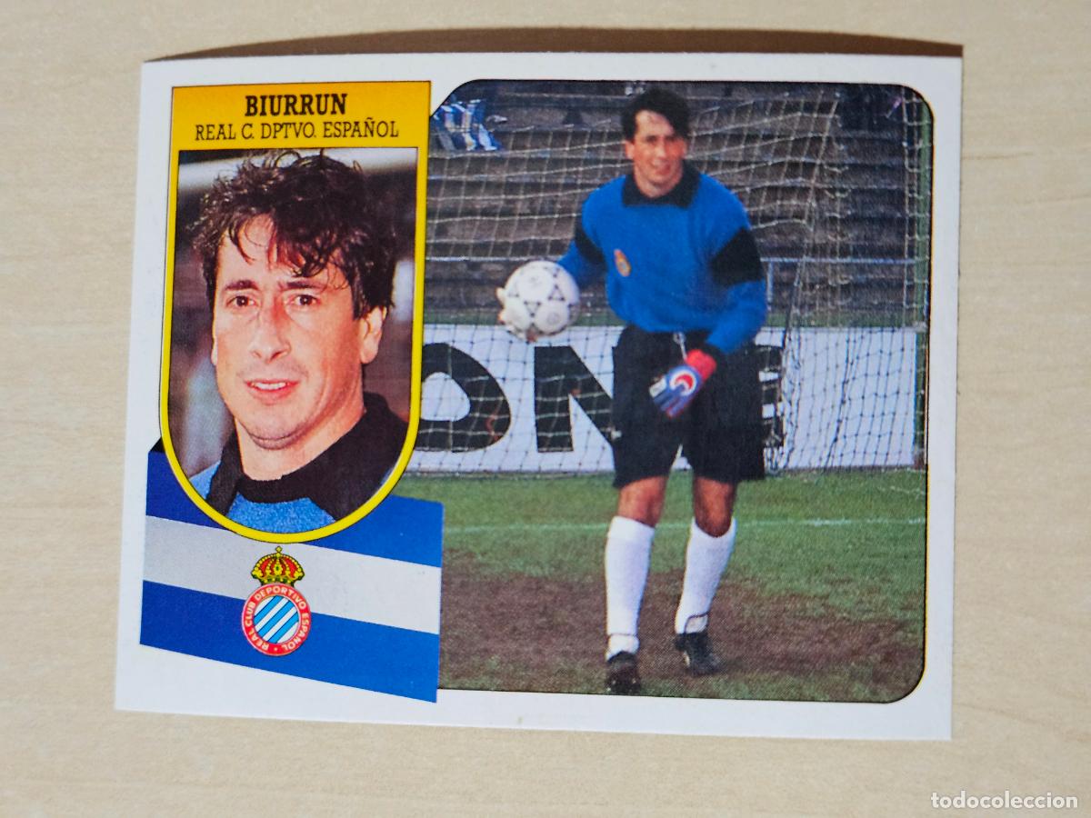 Cromos de f&uacute;tbol: ESTE 91 92 - BIURRUN - ESPA&Ntilde;OL - CROMO RECUPERADO