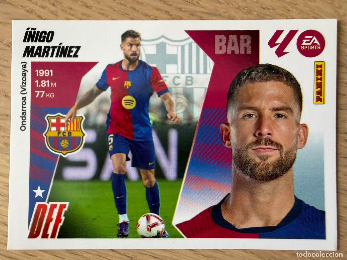 Cromos de f&uacute;tbol: 7 I&Ntilde;IGO MARTINEZ BARCELONA 25 26 2025 2026 LIGA EA SPORTS COLECCIONES ESTE SIN PEGAR STICKER