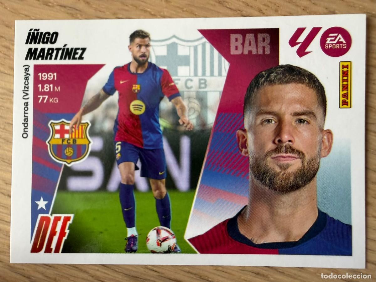 Cromos de f&uacute;tbol: 7 I&Ntilde;IGO MARTINEZ BARCELONA 25 26 2025 2026 LIGA EA SPORTS COLECCIONES ESTE SIN PEGAR STICKER