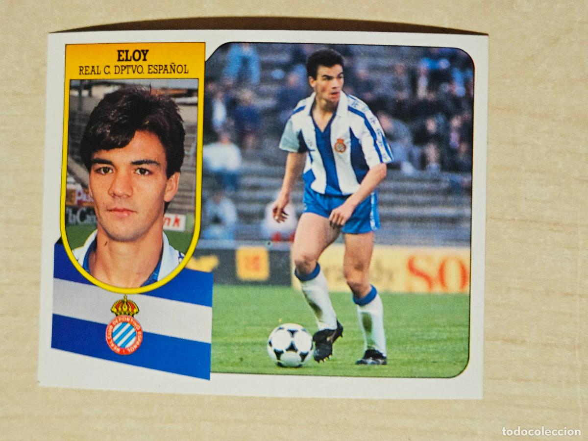 Cromos de f&uacute;tbol: ESTE 91 92 - ELOY - ESPA&Ntilde;OL - CROMO RECUPERADO