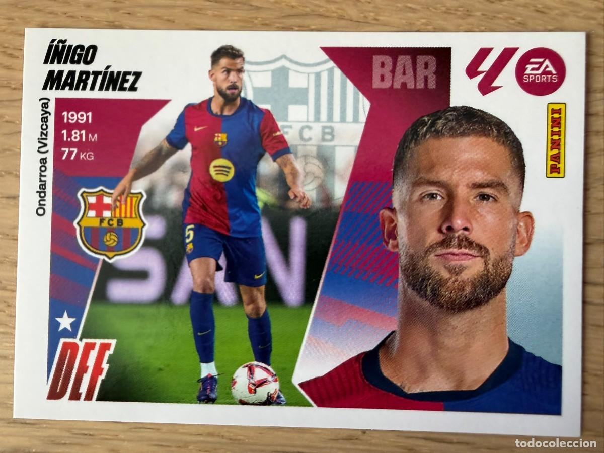 Cromos de f&uacute;tbol: 7 I&Ntilde;IGO MARTINEZ BARCELONA 25 26 2025 2026 LIGA EA SPORTS COLECCIONES ESTE SIN PEGAR STICKER