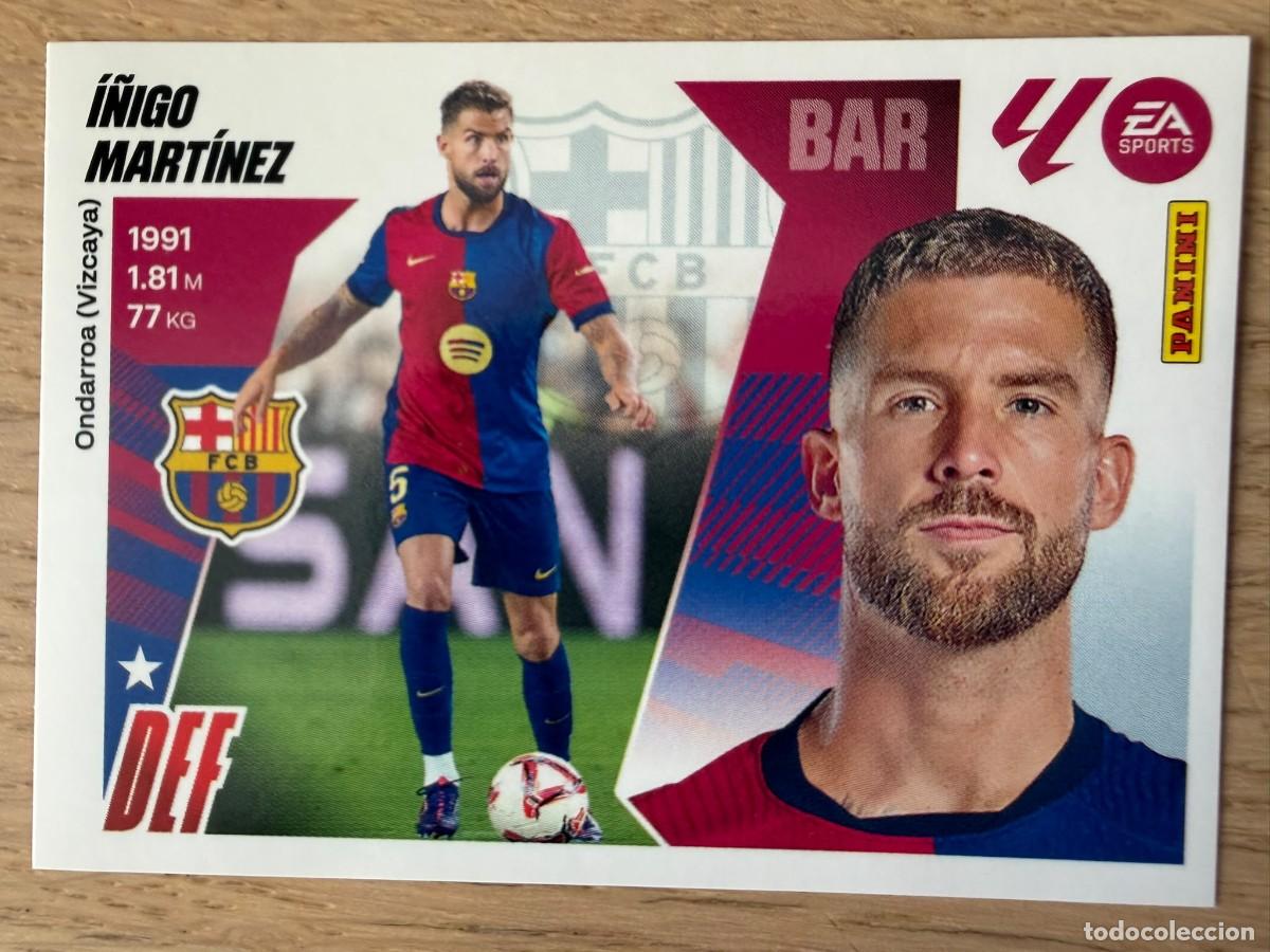 Cromos de f&uacute;tbol: 7 I&Ntilde;IGO MARTINEZ BARCELONA 25 26 2025 2026 LIGA EA SPORTS COLECCIONES ESTE SIN PEGAR STICKER