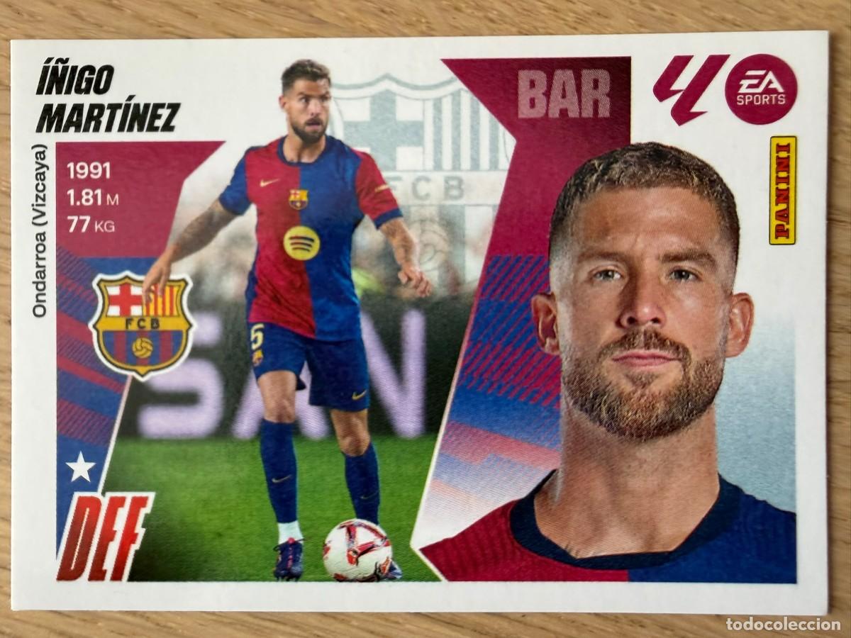 Cromos de f&uacute;tbol: 7 I&Ntilde;IGO MARTINEZ BARCELONA 25 26 2025 2026 LIGA EA SPORTS COLECCIONES ESTE SIN PEGAR STICKER