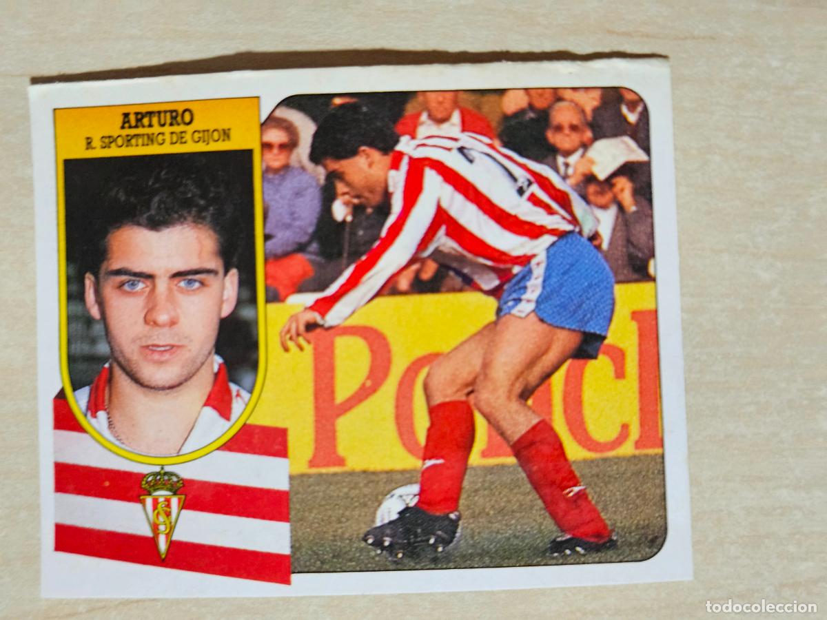 Cromos de f&uacute;tbol: ESTE 91 92 - ARTURO - SPORTING DE GIJON - CROMO RECUPERADO
