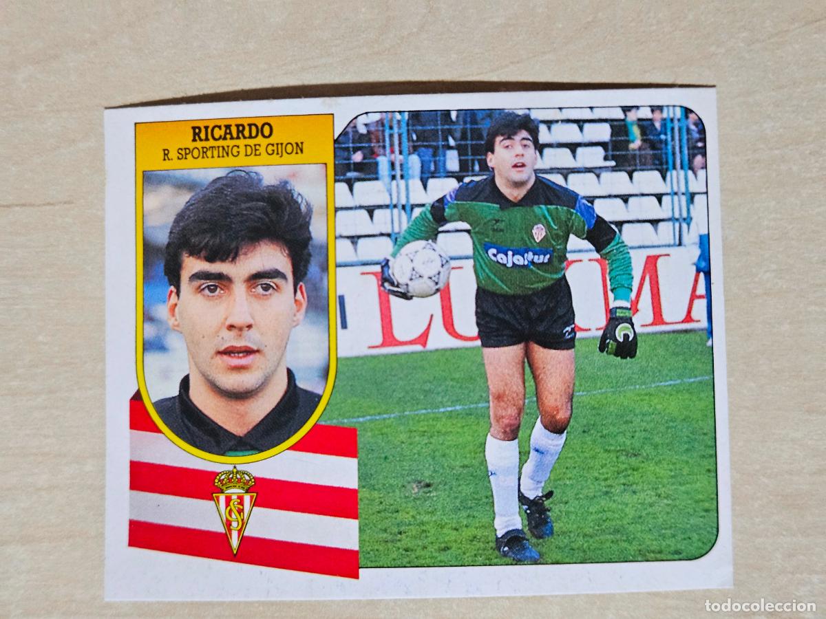 Cromos de f&uacute;tbol: ESTE 91 92 - RICARDO - SPORTING DE GIJON - CROMO RECUPERADO
