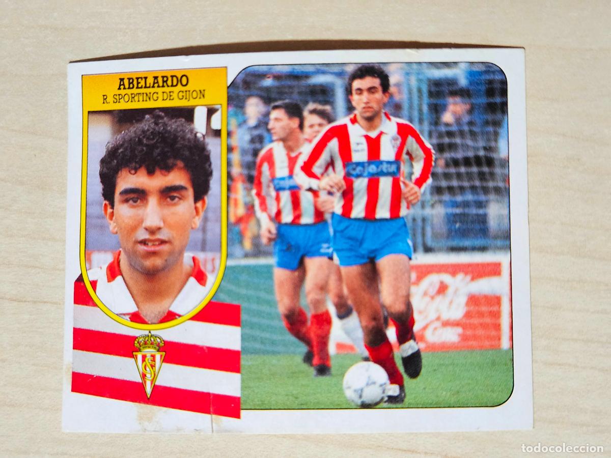 Cromos de f&uacute;tbol: ESTE 91 92 - ABELARDO - SPORTING DE GIJON - CROMO RECUPERADO