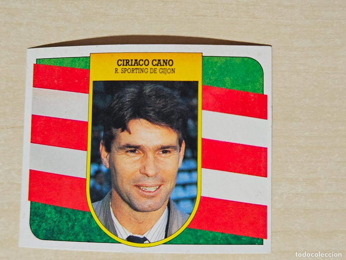 Cromos de f&uacute;tbol: ESTE 91 92 - CIRIACO CANO - SPORTING DE GIJON - CROMO RECUPERADO
