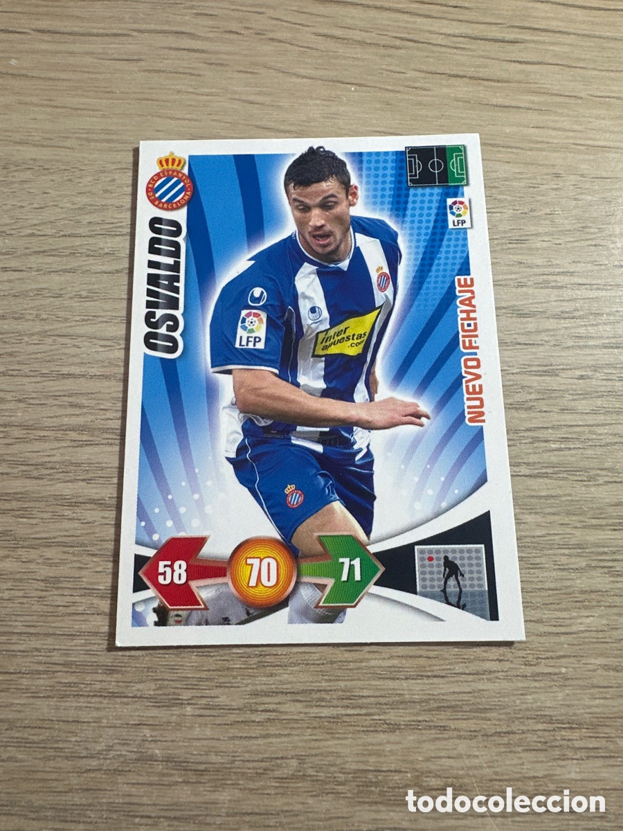 Cromos de f&uacute;tbol: OSVALDO NUEVO FICHAJE ESPA&Ntilde;OL ADRENALYN 2009 2010 / 09 10 PANINI