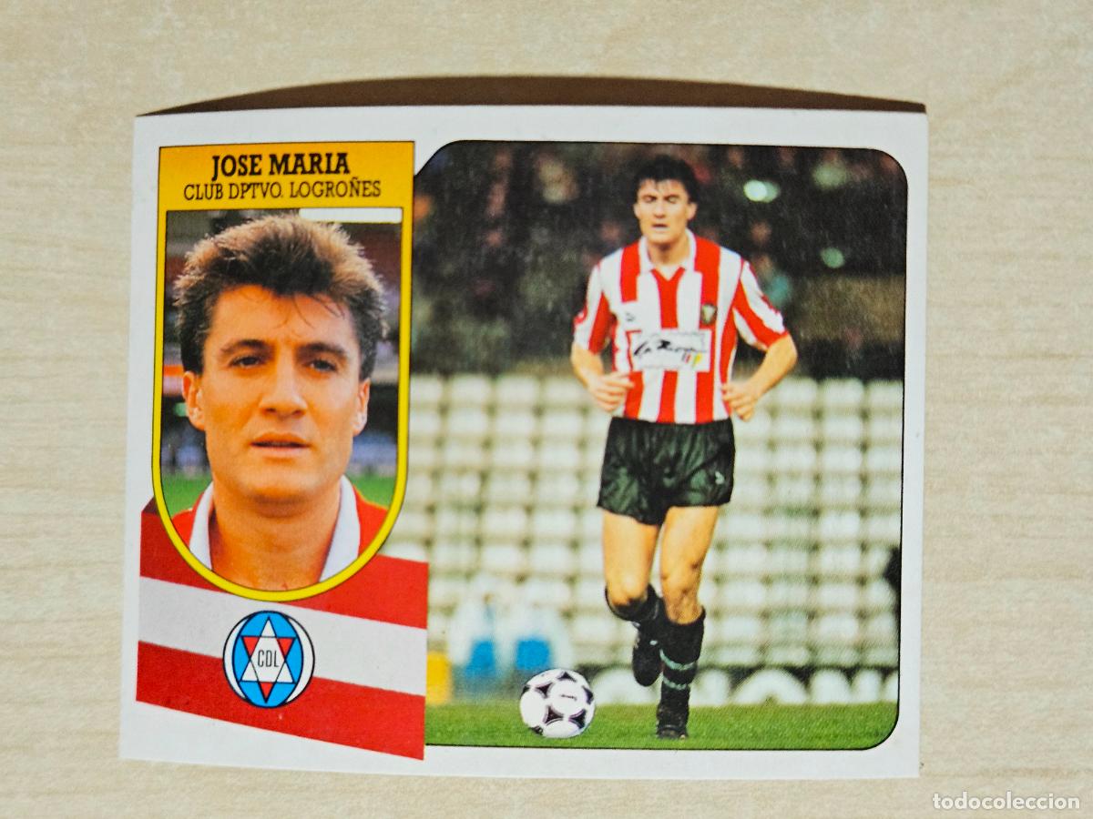 Cromos de f&uacute;tbol: ESTE 91 92 - JOSE MARIA - LOGRO&Ntilde;ES - CROMO RECUPERADO