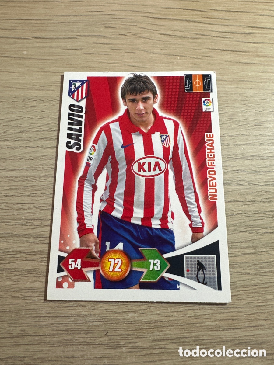 Fu&szlig;ball-Sticker: SALVIO NUEVO FICHAJE ATLETICO DE MADRID ADRENALYN 2009 2010 / 09 10 PANINI