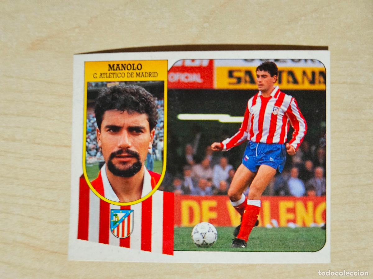 Cromos de Futebol: ESTE 91 92 - MANOLO - ATLETICO DE MADRID - CROMO RECUPERADO