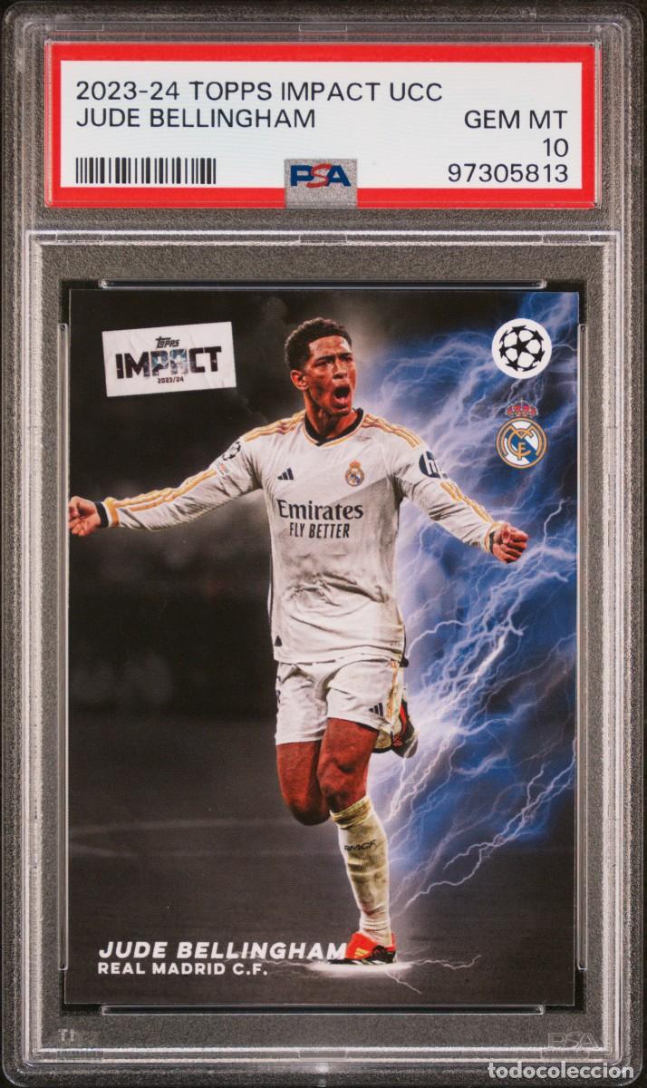Cromos de f&uacute;tbol: Jude Bellingham Real Madrid Topps Impact UCC 2023 2024 Psa 10