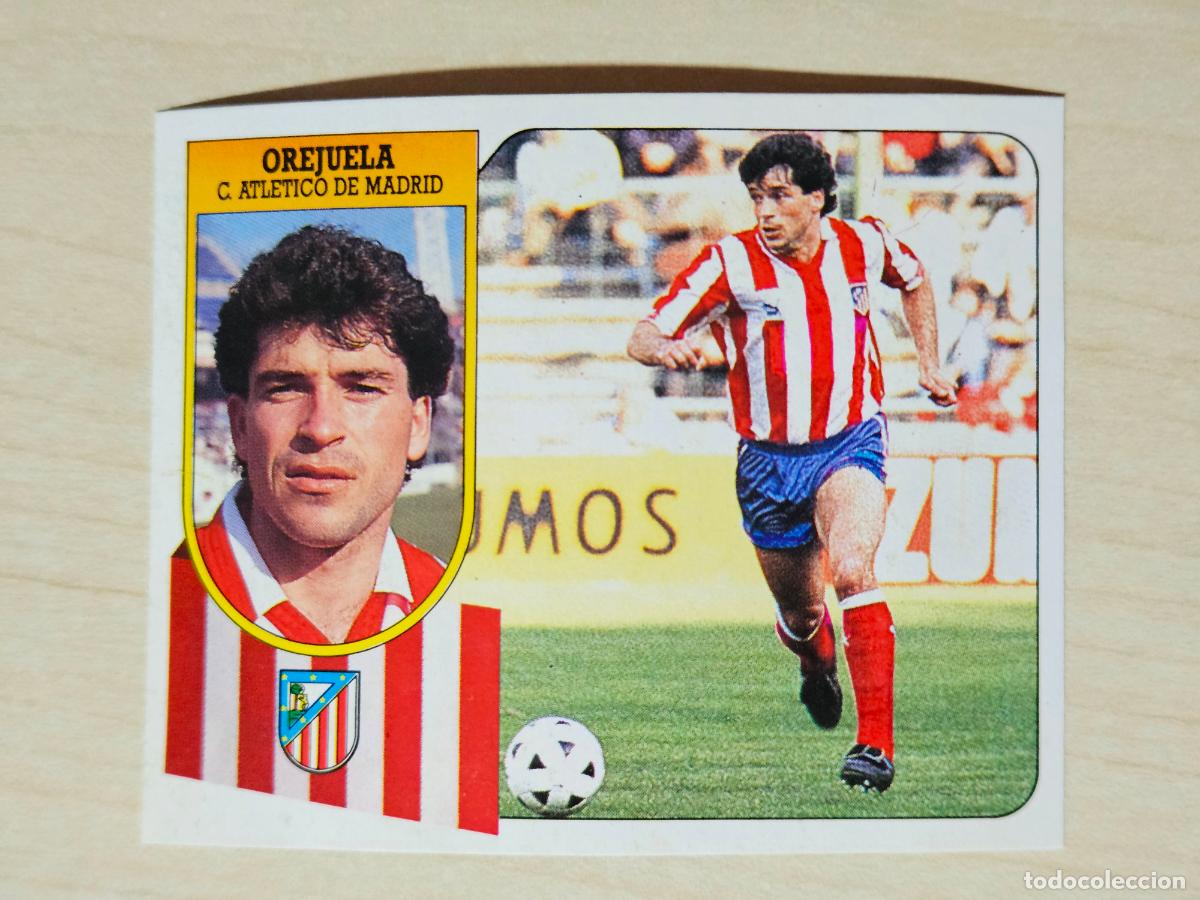 Cromos de Futebol: ESTE 91 92 - OREJUELA - ATLETICO DE MADRID - CROMO RECUPERADO