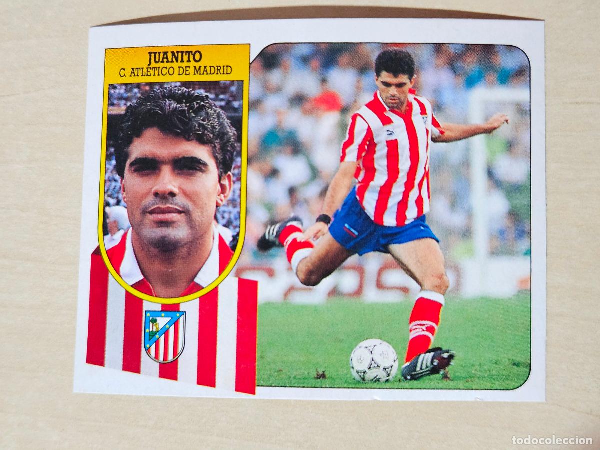 Cartes &agrave; collectionner de Football: ESTE 91 92 - JUANITO - ATLETICO DE MADRID - CROMO RECUPERADO