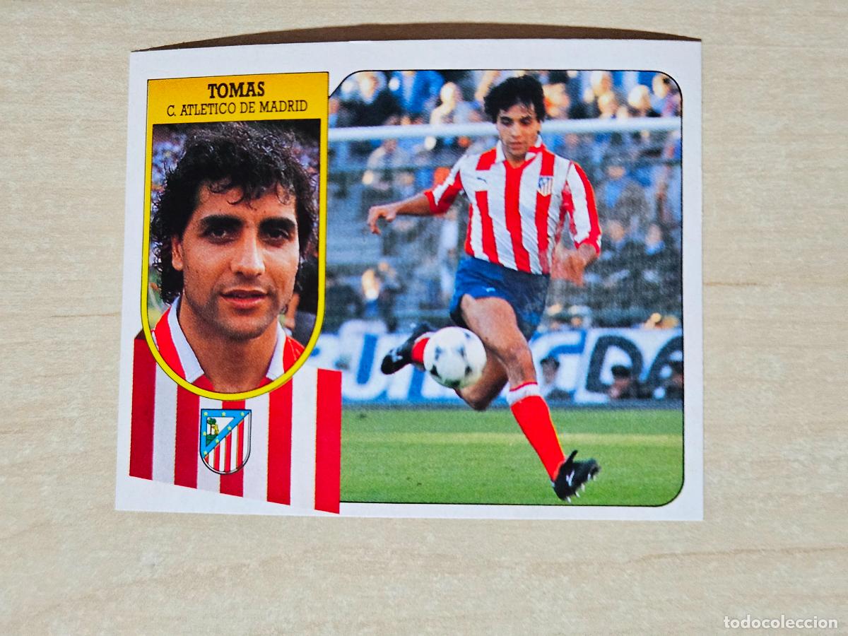 Cartes &agrave; collectionner de Football: ESTE 91 92 - TOMAS - ATLETICO DE MADRID - CROMO RECUPERADO