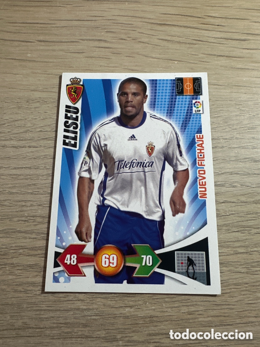 Cromos de f&uacute;tbol: ELISEU NUEVO FICHAJE ZARAGOZA ADRENALYN 2009 2010 / 09 10 PANINI