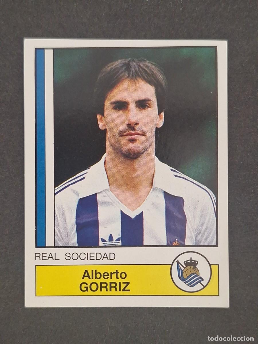 Cromos de f&uacute;tbol: L1 GORRIZ REAL SOCIEDAD 272 PANINI FUTBOL 87 86 87 NUNCA PEGADO SIN PEGAR