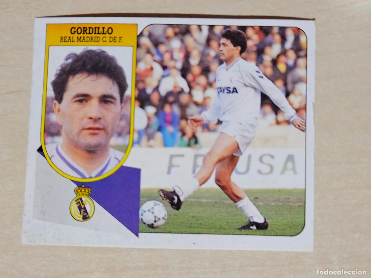 Cromos de f&uacute;tbol: ESTE 91 92 - GORDILLO - REAL MADRID - CROMO RECUPERADO