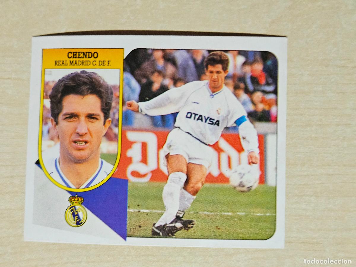 Cromos de f&uacute;tbol: ESTE 91 92 - CHENDO - REAL MADRID - CROMO RECUPERADO