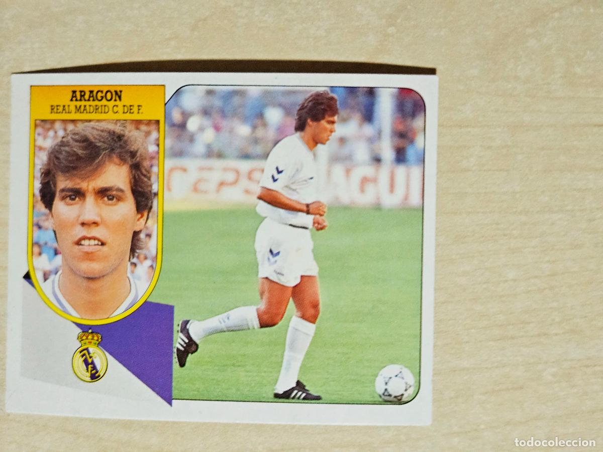 Cromos de f&uacute;tbol: ESTE 91 92 - ARAGON - REAL MADRID - CROMO RECUPERADO