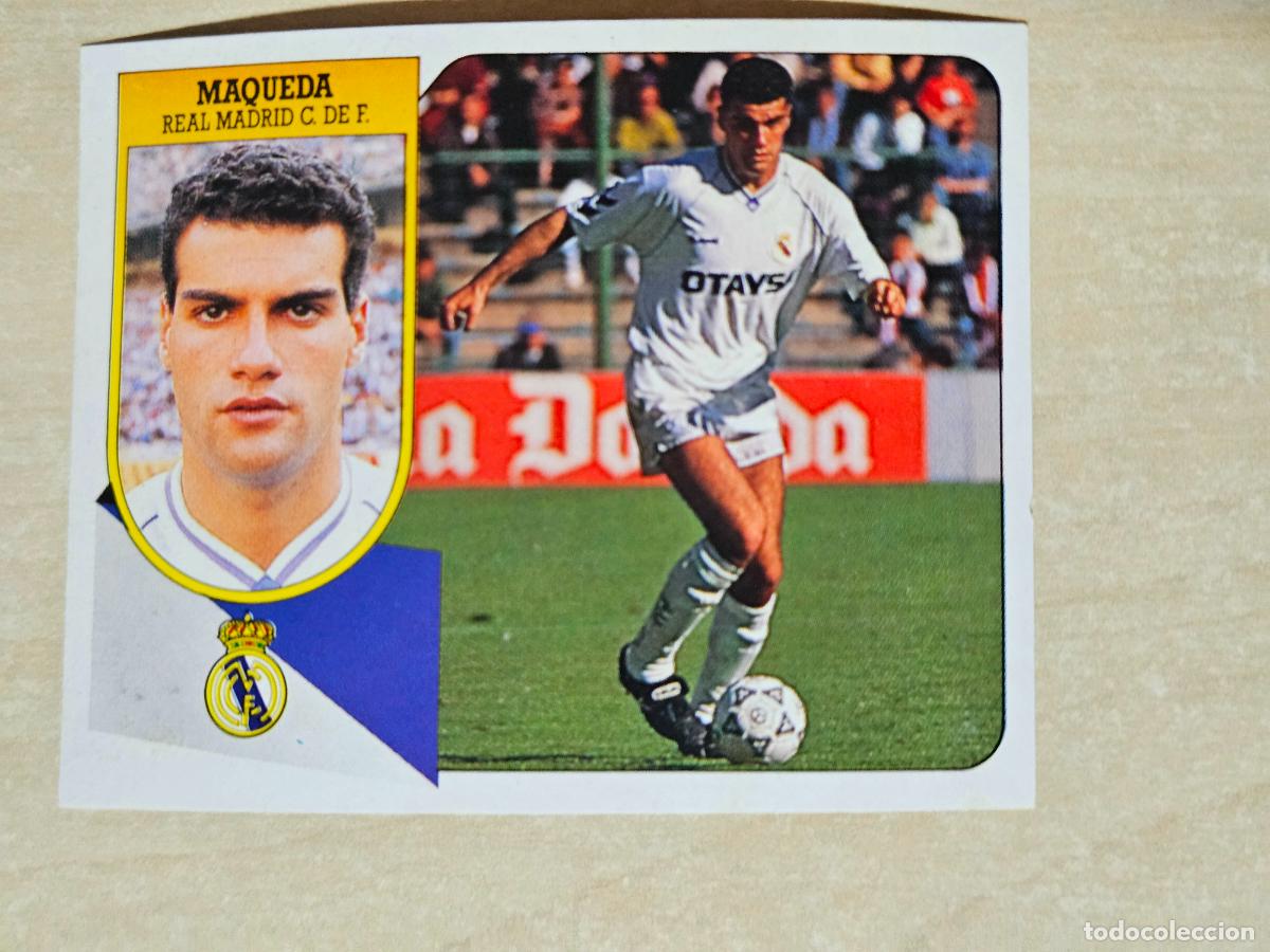 Cromos de f&uacute;tbol: ESTE 91 92 - MAQUEDA - REAL MADRID - CROMO RECUPERADO