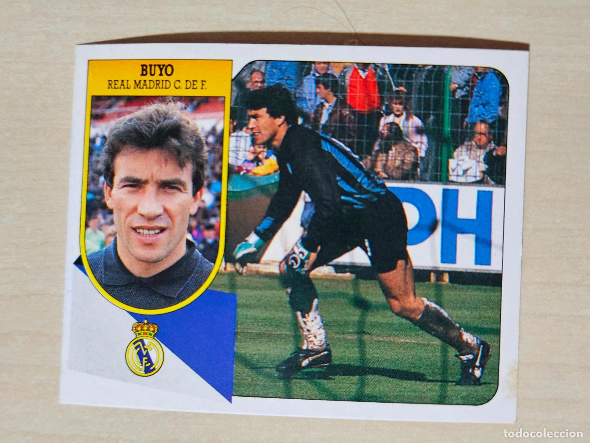 Cromos de f&uacute;tbol: ESTE 91 92 - BUYO - REAL MADRID - CROMO RECUPERADO