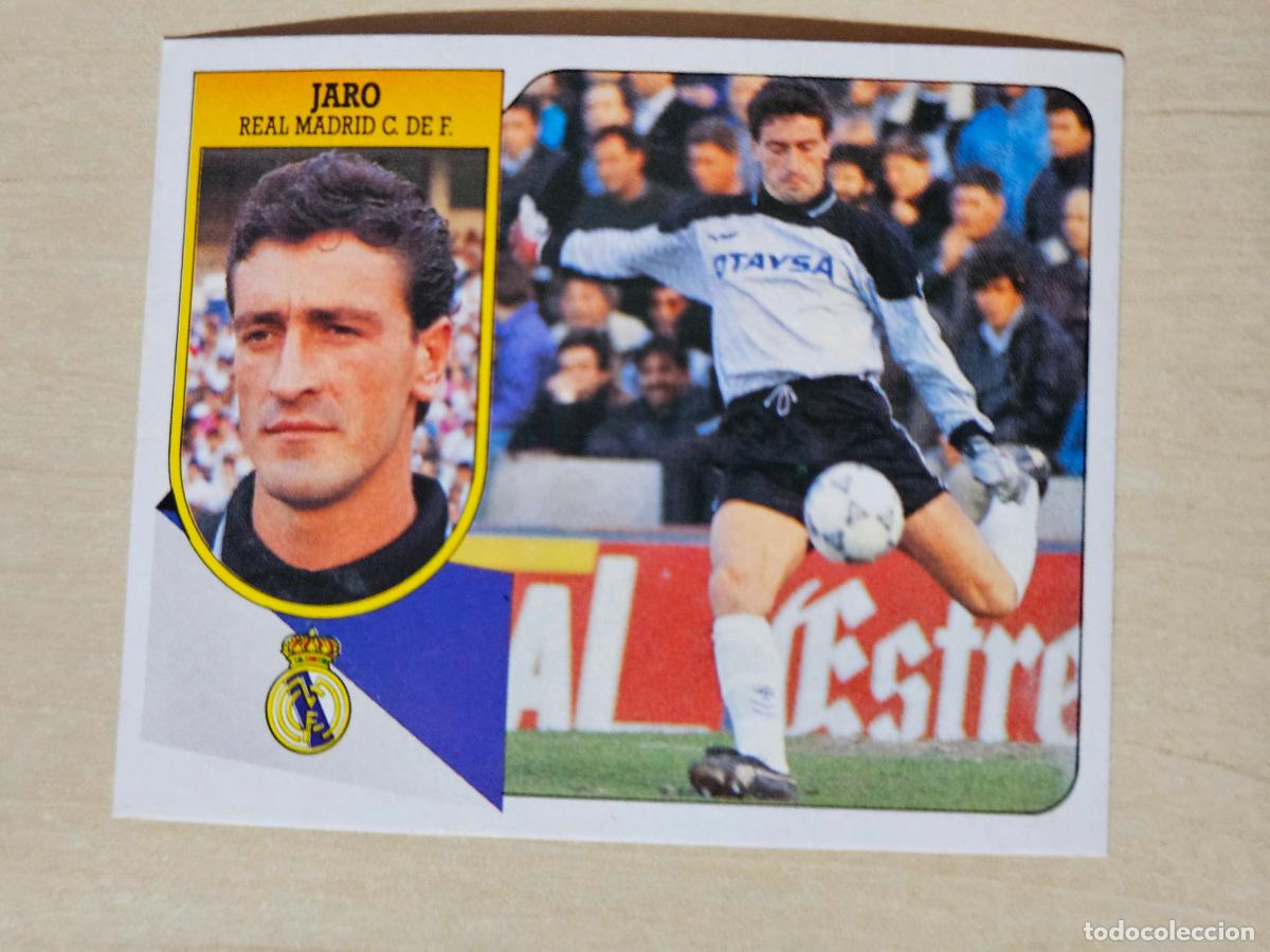 Cromos de f&uacute;tbol: ESTE 91 92 - JARO - REAL MADRID - CROMO RECUPERADO