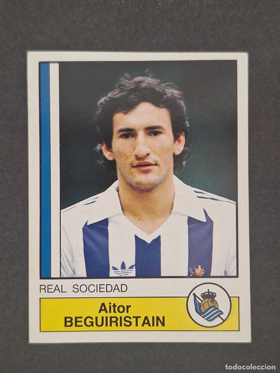 Cromos de f&uacute;tbol: L1 BEGUIRISTAIN REAL SOCIEDAD 277 PANINI FUTBOL 87 86 87 NUNCA PEGADO SIN PEGAR