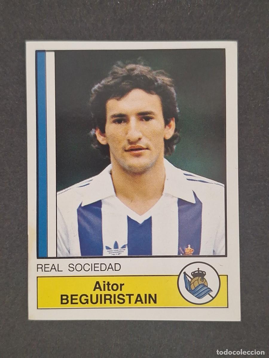 Cromos de f&uacute;tbol: L1 BEGUIRISTAIN REAL SOCIEDAD 277 PANINI FUTBOL 87 86 87 NUNCA PEGADO SIN PEGAR