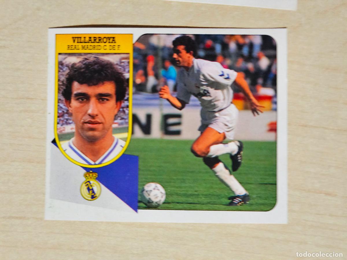 Fu&szlig;ball-Sticker: ESTE 91 92 - VILLARROYA - REAL MADRID - CROMO RECUPERADO