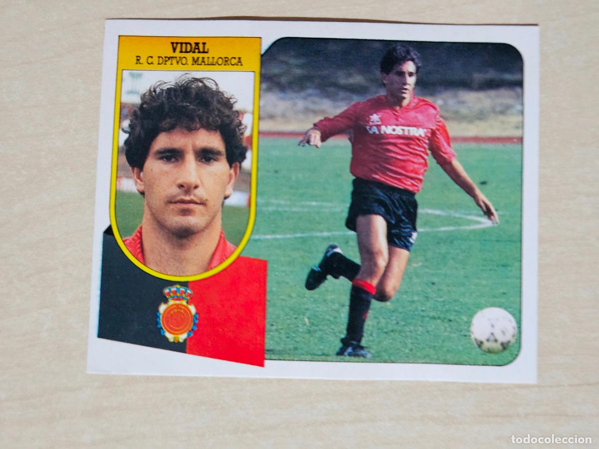 Fu&szlig;ball-Sticker: ESTE 91 92 - VIDAL - MALLORCA - CROMO RECUPERADO