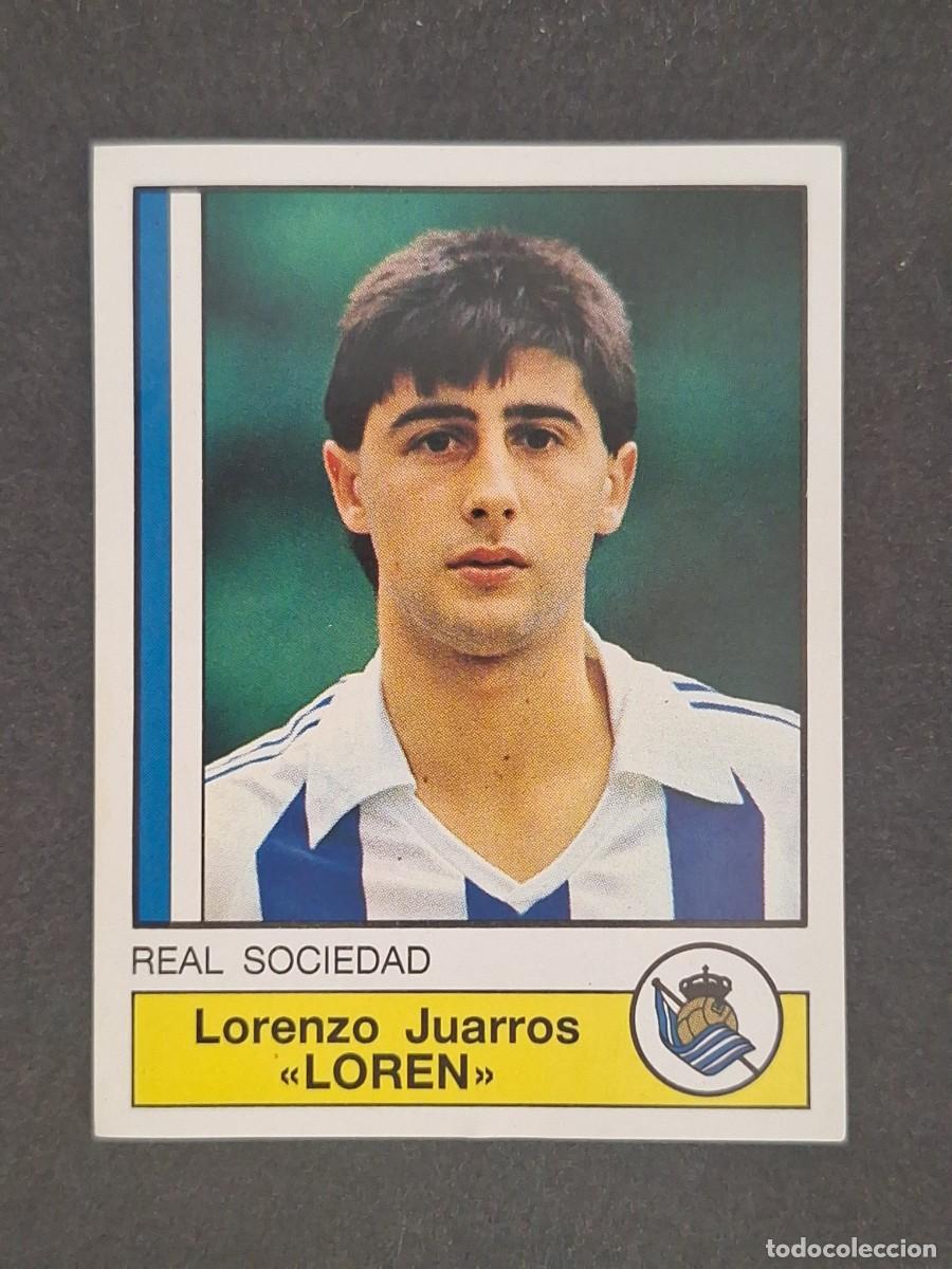 Fu&szlig;ball-Sticker: L1 LOREN REAL SOCIEDAD 281 PANINI FUTBOL 87 86 87 NUNCA PEGADO SIN PEGAR
