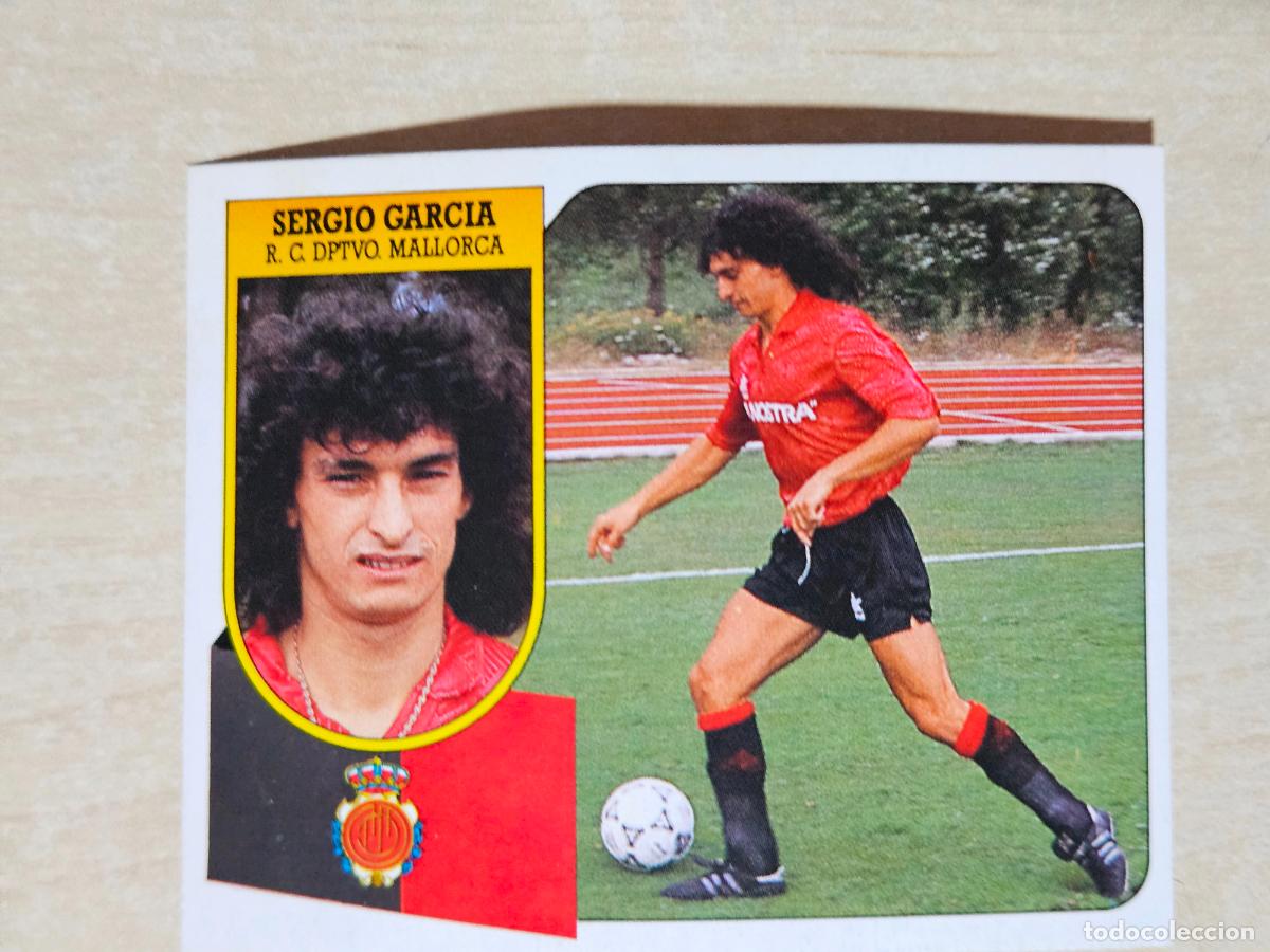 Fu&szlig;ball-Sticker: ESTE 91 92 - SERGIO GARCIA - MALLORCA - CROMO RECUPERADO
