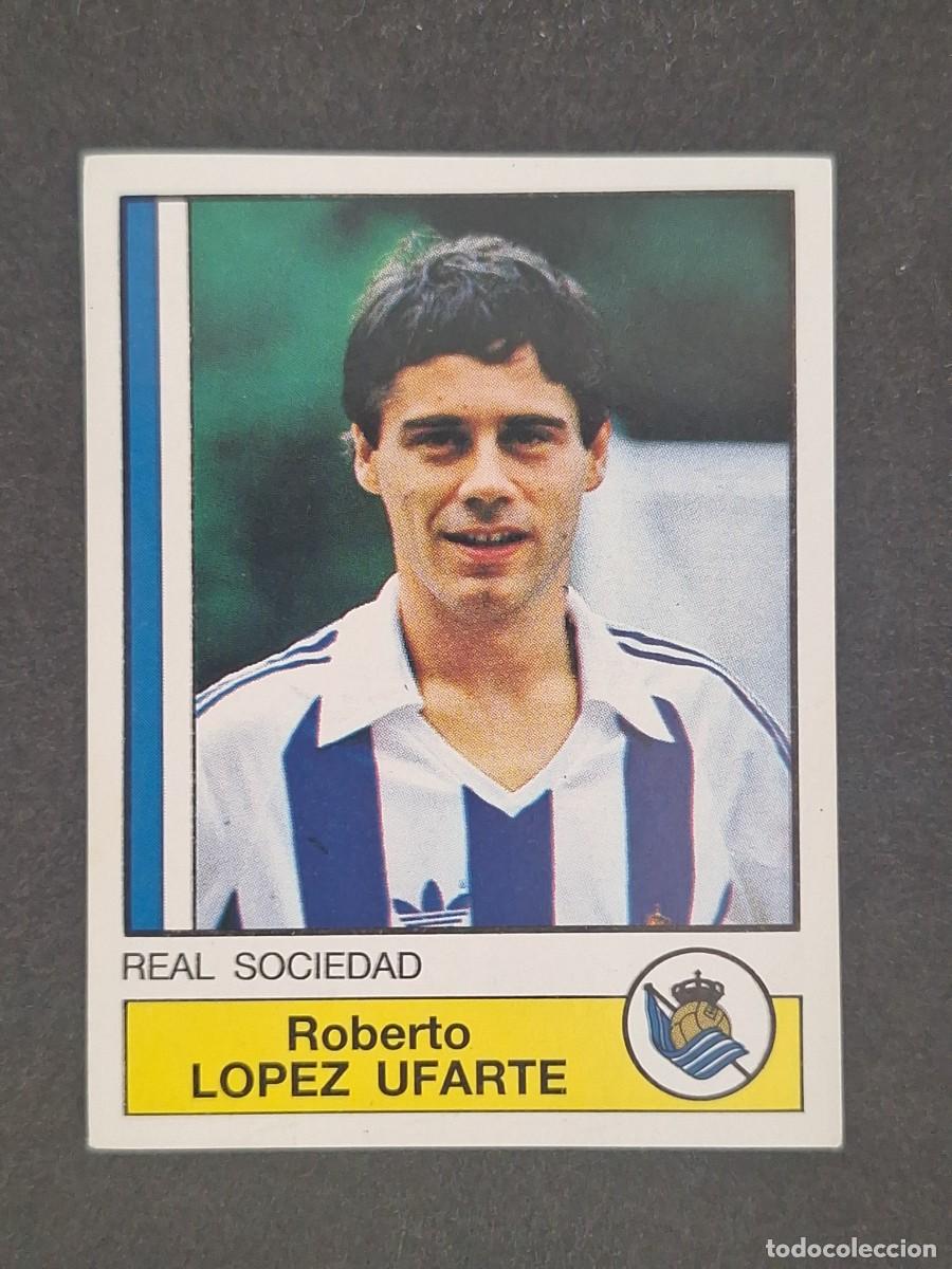 Fu&szlig;ball-Sticker: L1 LOPEZ UFARTE REAL SOCIEDAD 282 PANINI FUTBOL 87 86 87 NUNCA PEGADO SIN PEGAR
