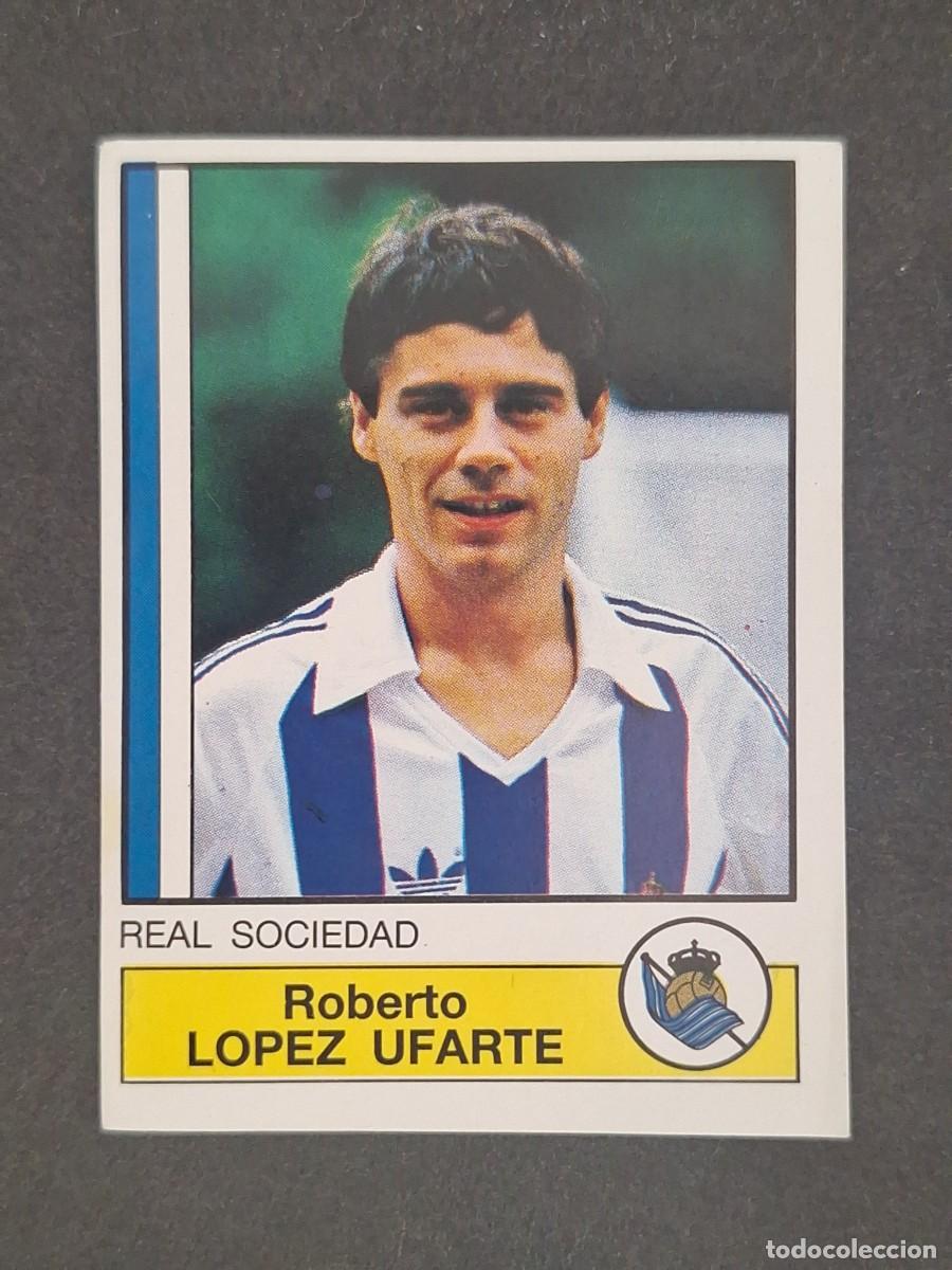 Fu&szlig;ball-Sticker: L1 LOPEZ UFARTE REAL SOCIEDAD 282 PANINI FUTBOL 87 86 87 NUNCA PEGADO SIN PEGAR