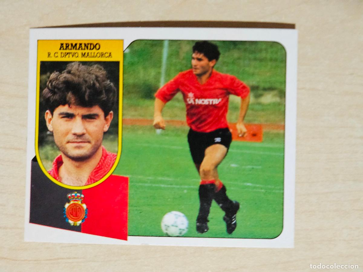 Fu&szlig;ball-Sticker: ESTE 91 92 - ARMANDO - MALLORCA - CROMO RECUPERADO
