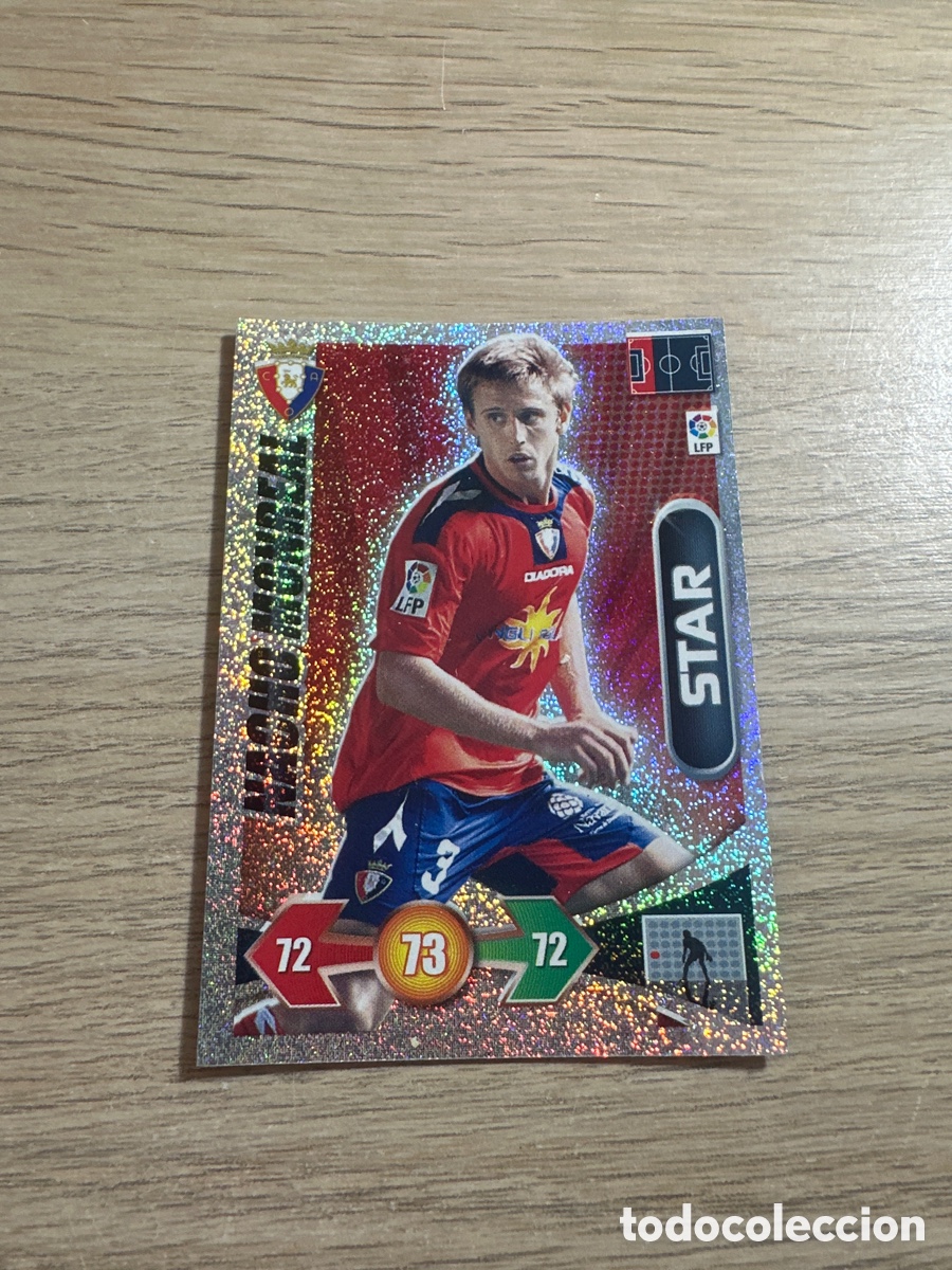 Fu&szlig;ball-Sticker: NACHO MONREAL STAR OSASUNA ADRENALYN 2009 2010 / 09 10 PANINI BRILLANTINA FINA