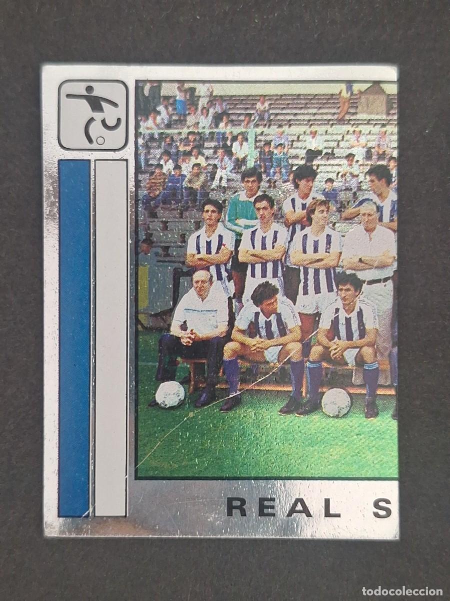 Fu&szlig;ball-Sticker: L1 PLANTILLA EQUIPO IZQUIERDA REAL SOCIEDAD 284 PANINI FUTBOL 87 86 87 NUNCA PEGADO SIN PEGAR