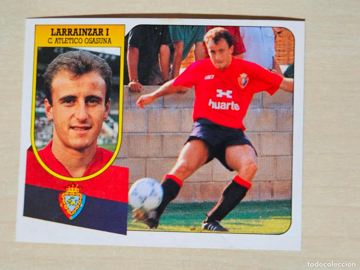 Fu&szlig;ball-Sticker: ESTE 91 92 - LARRANINZAR I - OSASUNA - CROMO RECUPERADO
