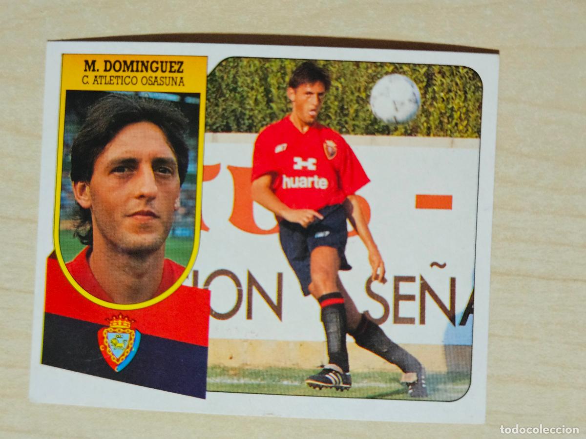 Fu&szlig;ball-Sticker: ESTE 91 92 - MARTIN DOMINGUEZ - OSASUNA - CROMO RECUPERADO