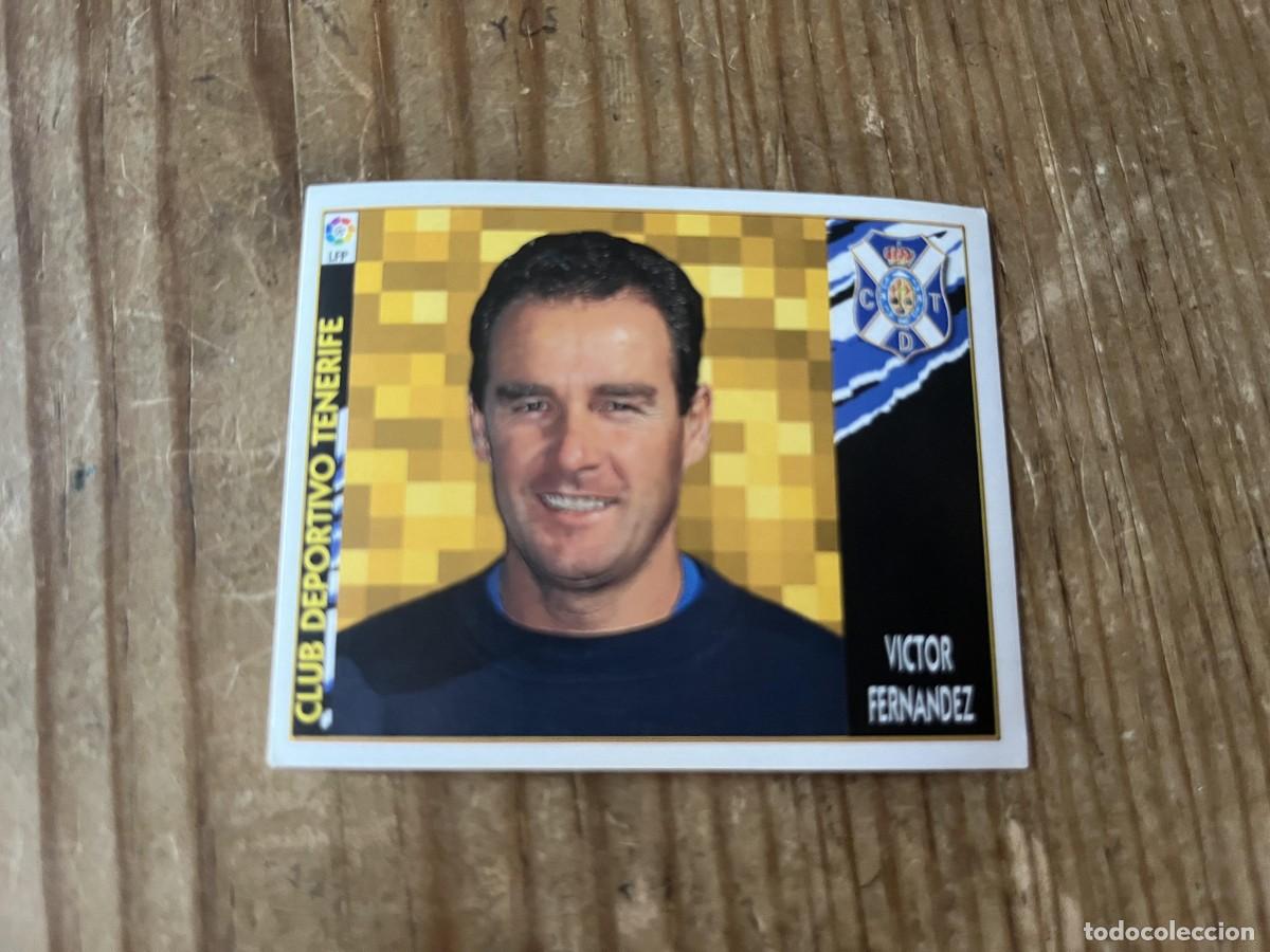 Cartes &agrave; collectionner de Football: CROMO SIN PEGAR NUNCA PEGADO ALBUM LIGA ESTE 97 98 1997 1998 TENERIFE ENTRENADOR VICTOR FERNANDEZ