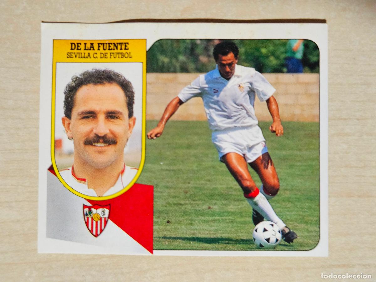 Cartes &agrave; collectionner de Football: ESTE 91 92 - DE LA FUENTE - SEVILLA - CROMO RECUPERADO